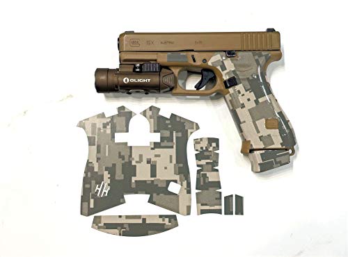 Handleitgrips Desert Tan Camouflage Vinyl Gun Grip Tape Wrap for Glock 19x