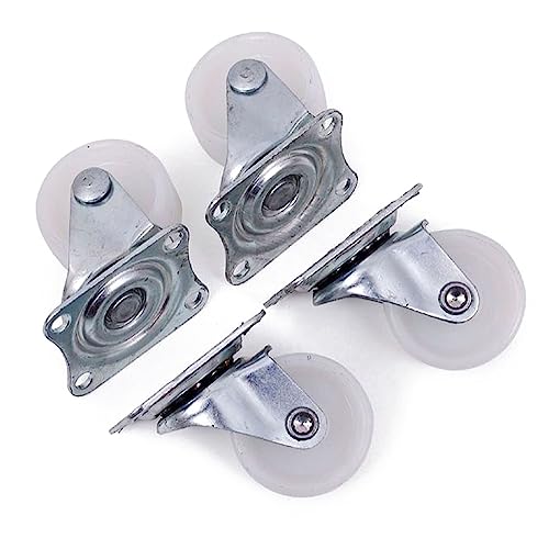 Tradineur   Pack de 4 Ruedas para Muebles   Fabricado en Acero Inoxidable   Apto para una amplia gama de muebles   Ø 32 mm