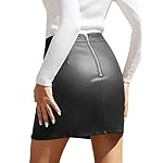 We1Fit-Womens-Fuax-Leather-Skirt-High-Waisted-Bodycon-Pencil-Mini-Skirts-with-Shorts We1Fit Womens Fuax Leather Skirt High Waisted Bodycon Pencil Mini Skirts with Shorts