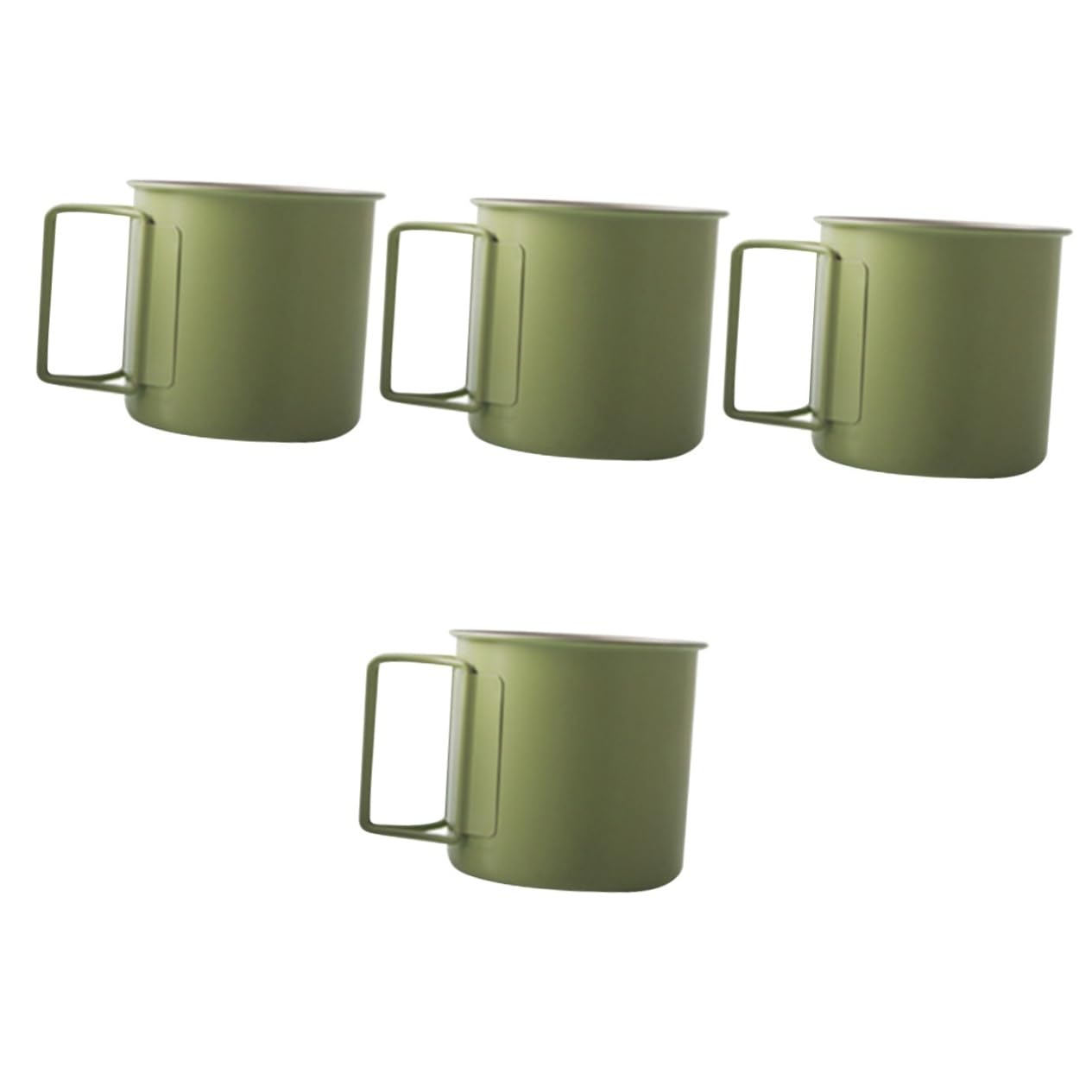 VANZACK 4stücke Campingbecher Mit Zusammenklappbarem Griff Für Outdoor-aktivitäten Tragbar Und Leicht Für Kaffee Wasser Und