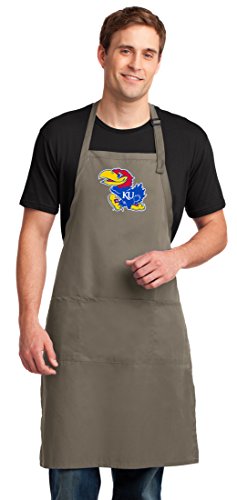 Broad Bay KU Jayhawks Apron LARGE Mens Womens University of Kansas Logo Gift Idea