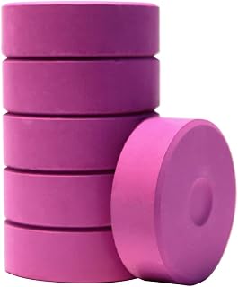 Jack Richeson Giant Tempera Paint Cakes, 2-1/4 x 3/4 Inches, Purple, Set of 6 - 067125