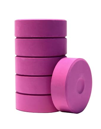 Jack Richeson Giant Tempera Paint Cakes, 2-1/4 x 3/4 Inches, Purple, Set of 6 - 067125
