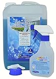 AQUA CLEAN PUR Kristallglanz Hochleistungs-Reiniger 5l Neu: Mit ANTISTATIK-Formel (Frühlingsfrisch)
