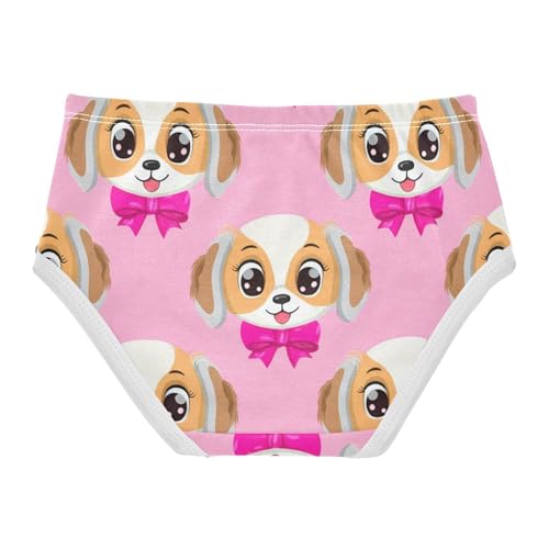 Toddler Underwear Custom 2t Cotton Cute Panties Girl Cartoon Underpants Briefs Cute Cartoon Puppies Pink2