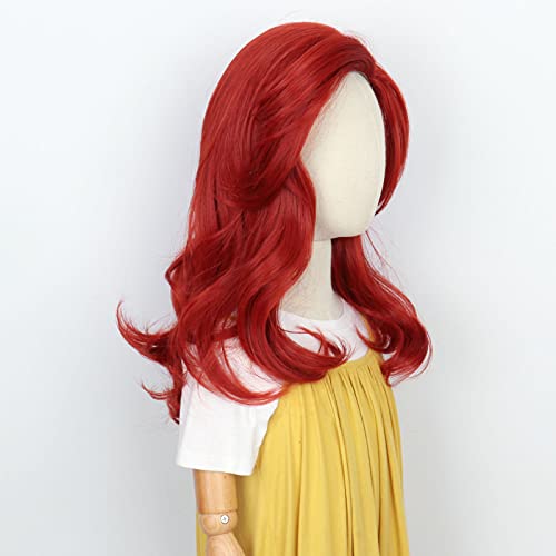 image for M MISS U HAIR Miss U Hair Long Wavy Red Wig for Child Kids Princess Re