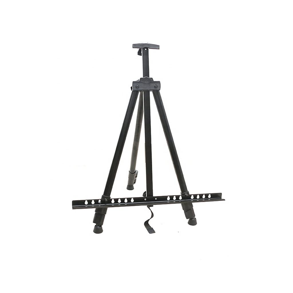HADECOLL Portable Metal Easel Adjustable Sketch Travel Thickened Triangular Aluminum Alloy Painting Artist Art Supplies