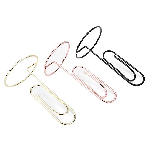 xuuyuu ���^�������N���b�v�z���_�[3�Z�b�g�����ϐ��̋����N���b�v�f�U�C��������ʐ^�����������I�t�B�X�f�X�N�����p�/�S�[���h/���[�Y�S�[���h�F�W�I���g�����f�����O����3mm��������p�[�e�B�[�p�r�ɍœK�X�`�[�������L�����[�U�[����