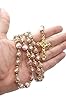 Nazareth Store Catholic Pink Crystal Beads Gold Rosary Flowers Beaded Necklace Holy Mary Heart Locket Medal & Cross Religious Amulet for Women #2