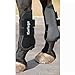 Horse Boots Set of 4 Open Front & Fetlock Tendon Boot for Horses Professional Sport Protection Impact-Absorbing Equine Leg Support Wraps for Jumping, Riding, Training (Black, Full)