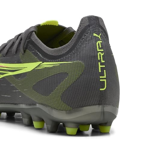 Puma Ultra 5 Match MG, Unisex Fussballschuh, Matte Aged Silver-Yellow ALERT-Puma Aged Silver, – Ansicht 2