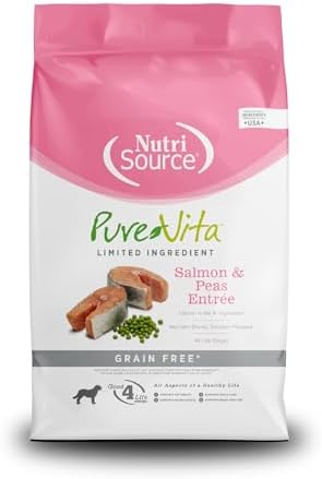 NutriSource Pure Vita Limited Ingredient Grain Free Dry Dog Food,...