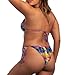 Yuowearedg Hawaiian Bikini Sets for Women Swimsuits with Coverups Set 3 Pieces Adjustable Top and Bottom Set Bathing Suit Cover Up L Tropical Palm Tree Sunset Beach Fashion
