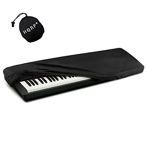 HQRP Elastic Dust Cover compatible with Yamaha YPG-235 DGX-230 PSR-EW400 Motif XF6 MOXF6 Tyros5-61 PSR-EW300 YPT-220 YPT-230 NP-V80 Electronic Keyboards Digital Pianos