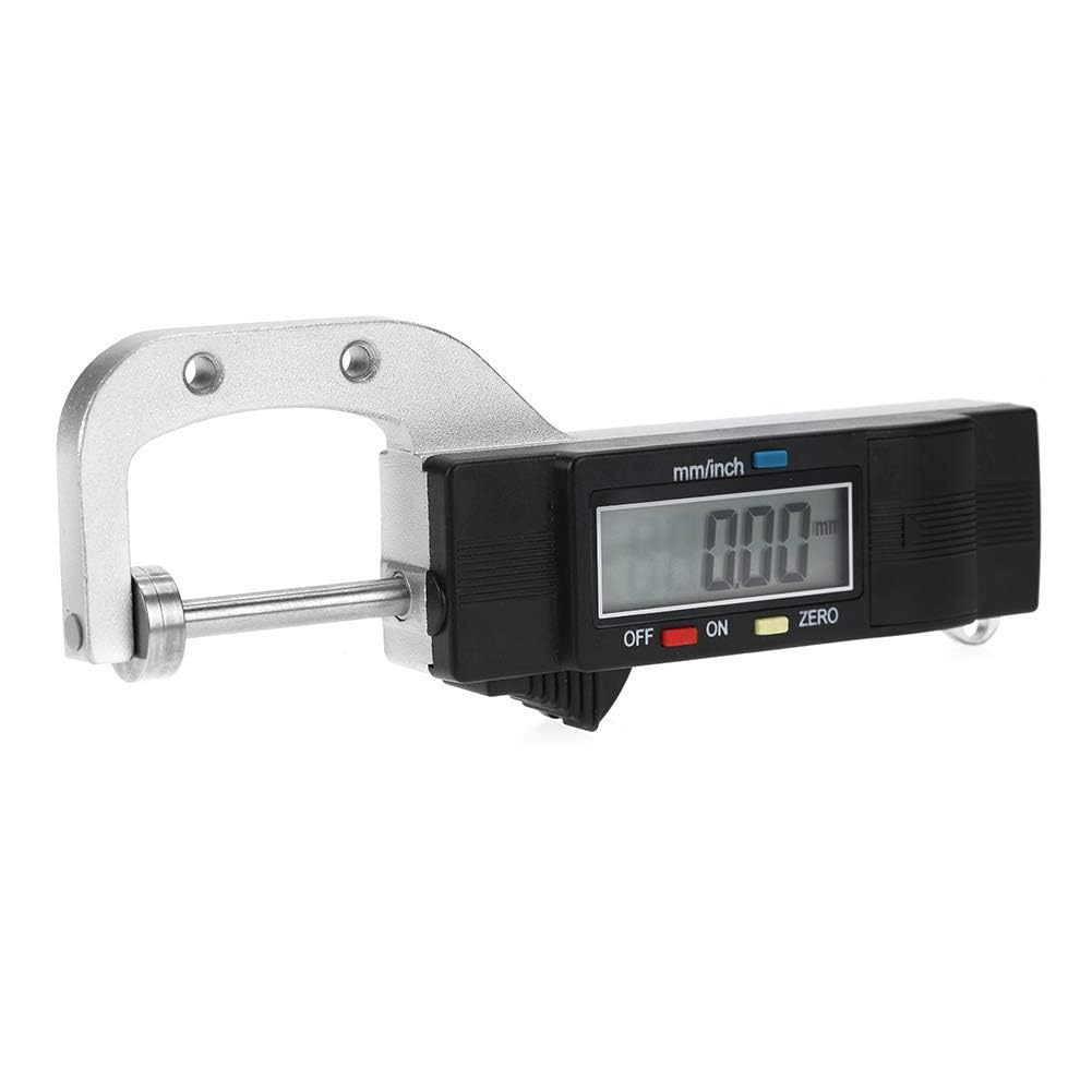 MAVOTANK Digital Display Thickness Gauge, Horizontal Type Electronic Thickness Meter Portable Vernier Caliper Measuring Tool 0-25mm