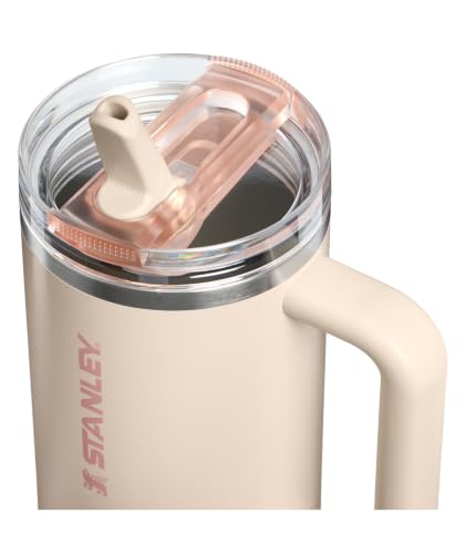 Image of STANLEY Quencher ProTour Flip Straw Tumbler with Leakproof Lid 40 oz | Built-in Straw and Handle | Cup Holder Compatible for Travel | insulated Stainless Steel Cup | BPA-Free | Champagne