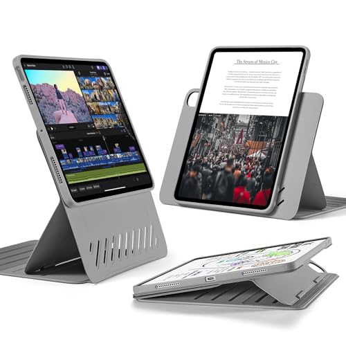 ESR for iPad Air 11 Inch Case M2(2024), iPad Air 6th/5th/4th Gen Cover (2024/2022/2020), Removable Magnetic Cover, Adjustable Portrait/Landscape Stand with Raised Screen View, 9 Standing Angles, Grey (B0D5GRKM6V) Amazon Price History, Amazon Price Tracker