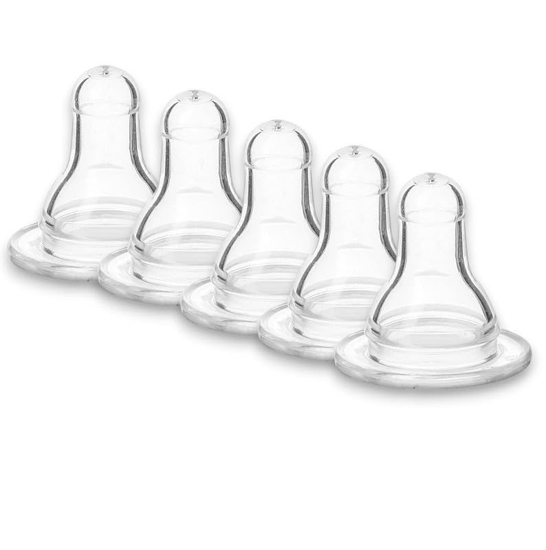 Natural Flow Level 2 for All Type Feeding Bottles (Pack of 5 Nipple, Silicone)-image-45