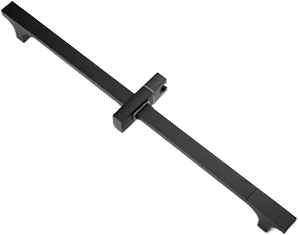 Matt Black Sliding Shower Bar Shower Column Movable Adjustable Wall Mounted with Bracket Holder Round Square Oval(SB0008BK-86)