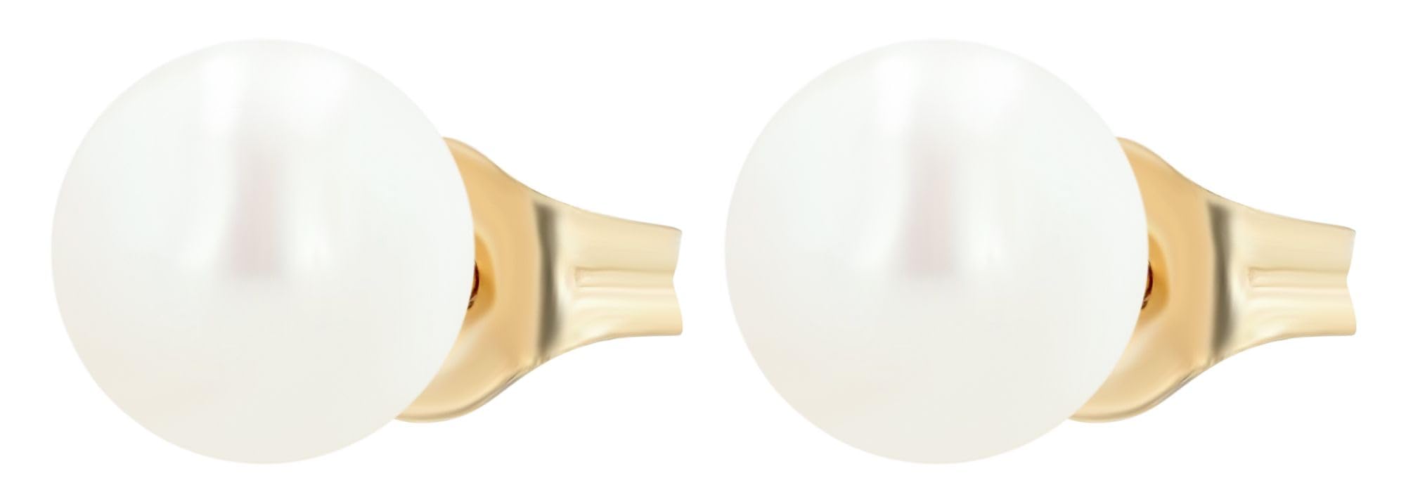Akzent Wasserfeste 333er Gold Ohrringe Ohrstecker 8 Karat Damen in Gold, 100% Wasserfest & Hautverträglich