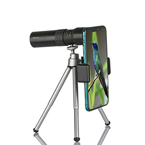 Telescópio monocular FANZHOU, telescópio monocular com zoom super teleobjetivo com adaptador de smar