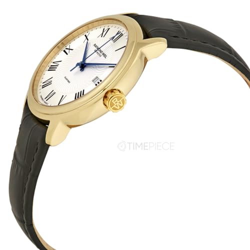 Raymond Weil Men's 'Maestro' Swiss Gold-Tone and Leather Automatic Watch, Color:Black (Model: 2237-PC-00659)3