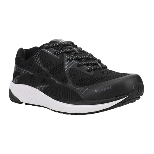 Image of Propet Mens One Lt Lace Up Sneakers Shoes Casual - Black