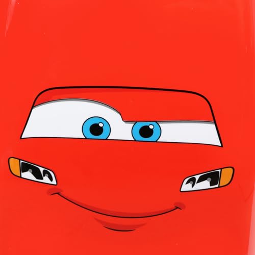 Bioworld Cars Lightning McQueen Big Face 16.5" Youth Two-Wheel Carry On Luggage4