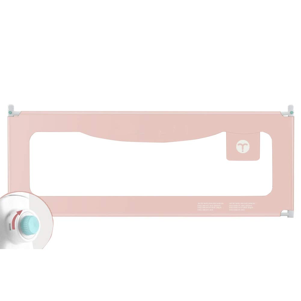 Sponde di Sicurezza per Letto Sponde di Sicurezza per Letto Extra Lunghe per Convertibili, 4 Colori (1 Confezione) (Colore: Rosa, Dimensioni: 1,8 m)