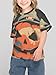 Halloween Party Pumpkin SkullBoys Sports Short-Sleeved T-Shirt, Summer Short-Sleeved Top, Fashionable Basic Styles
