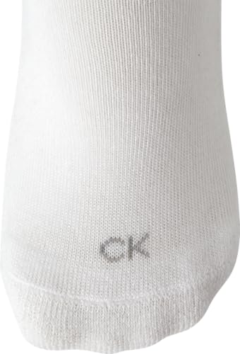 Image of Calvin Klein Womens No Show Socks - 6 Pack Lightweight Cotton Blend Invisible No Slip Sneaker Liners Athletic Socks for Women