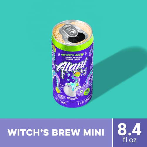 Alani Nu WITCHES BREW, Low Calorie Energy Drinks, 100mg Caffeine, Biotin, B Vitamins, Zero Sugar, 10 Calories or Less, 8 Fl Oz Cans, 12 Pack - image 3