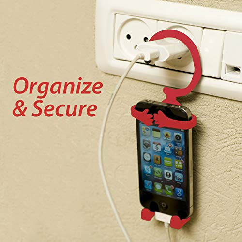 Bondi Silicon Flexible Cell Phone Holder, (Red) - Thumbnail 3