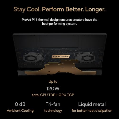 Image of ASUS ProArt P16 (2026),AMD Ryzen AI 9 HX 370,RTX 5080-16GB,32GB RAM,1TB SSD,4K OLED,16 inch(40 cm),Windows 11 Home,M365 Basic(1 Year),Office 2024,Nano Black,1.95 Kg,H7606WW-SE066WS,Creator /Gaming Laptop