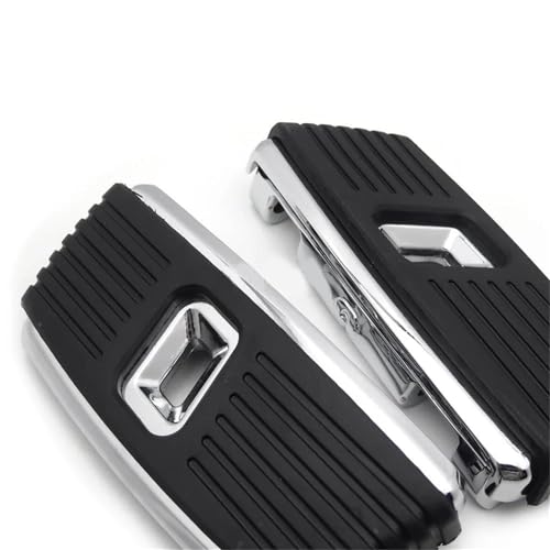 Marchepied passager carré de qualité supérieure chrome noir pour Softail et Dyna