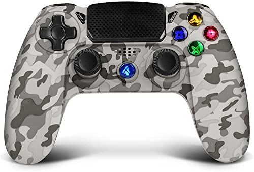 Wireless Controller for PS4, STOGA Controller for Playstation 4 with Touch Panel Gamepad, Turbo and Audio Jack, Joystick Controller for PS4, Gaming Controller Remote for PS3/PS4,Gray Camouflage