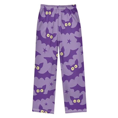 Cute Bat Boys Pants Boys Athletic Pants Long Pant for Boywith Pockets Wide-Leg Size 6-14Y2