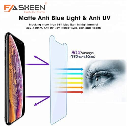 Image of FASHEEN AntiBlue Light Screen Guard Compatible with Vivo V2432, Matte Finish Screen Protector, Eye Friendly Blue Light Block Flexible Screenguard, Not a Tempered Glass