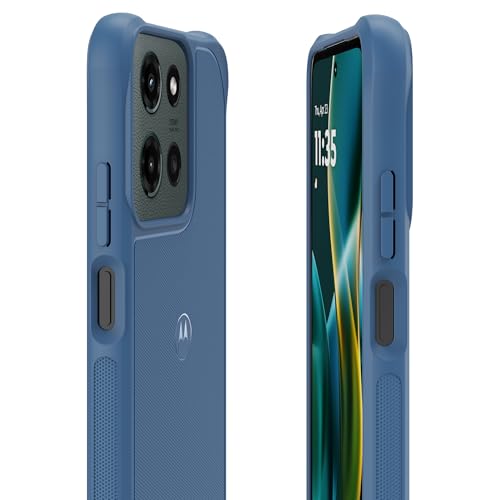Image of Motorola Moto G (2025 /2026), G Play (2026) Rugged Protective Case Dusk Blue | Precision fit, Military Grade Shock Absorbing Cover for Enhanced Phone Grip, Drop Protection