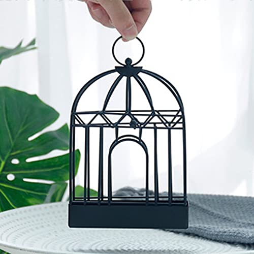 ZONADAH Retro Birdcage Mosquito Coil Holder Metal Mosquito Coil Stand Mosquito-Repellent Incense Holder for Indoor or Outdoor Garden Balcony Camping Black Colour - Image 4