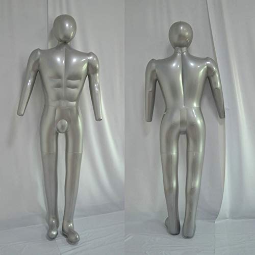 VIGAN Opblaasbare Mannelijke Model Full Body Mannequin met Arm & Benen Mannen Kleding Display Dummy Props Nieuwe - Afbeelding 5