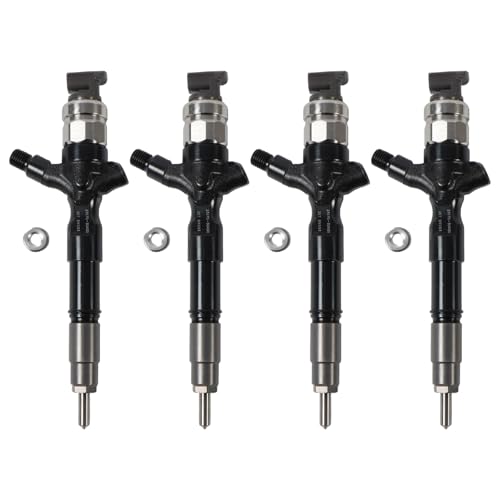 4PCS 295050-0460 23670-39365 Common Rail Injector for Toyota Hilux Land Cruiser 1KD-FTV 2KD-FTV 2.5L 3.0L D-4D 4WD KDJ12 GRJ12 KDJ15 GRJ15 Prado Euro 4 Engine