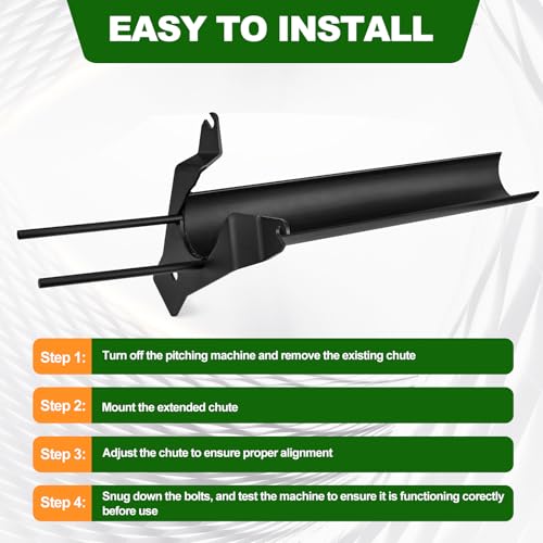 Extended Pitching Machine Chute Compatible with Hack Attack Pitching Machine, Timing Chute Attachment for Baseball Swing Training, Improve Timing for Batters by Machotsl - Image 7
