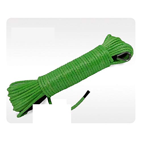 5mm verde * 15m cuerda sintética del torno, cabrestante ATV línea, ATV torno de cable, cuerda de remolque,Alta Intensidad
