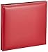 Pioneer 8 Inch by 8 Inch Snapload Sewn Leatherette Cover Memory Book, Red