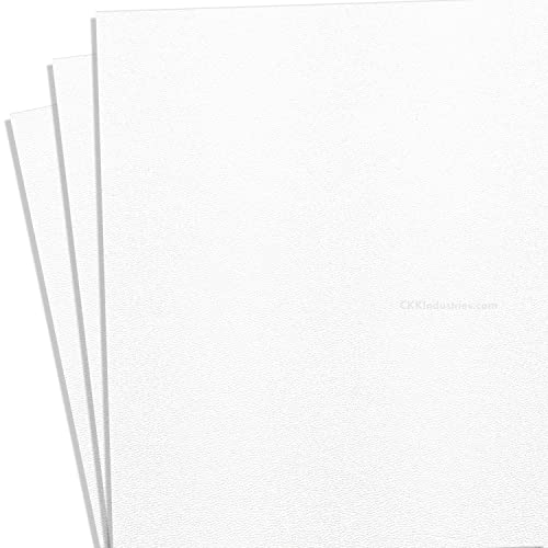 Image of BOLTARON Thermoform Sheet - (Haircell /Smooth) - (.080 Thickness) - (12in x 12in) - (Blizzard White) - (3 Sheets)