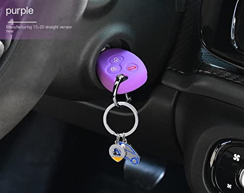 Funda de silicona para llave Benz Smart 451 protector flexible color especial coche 3