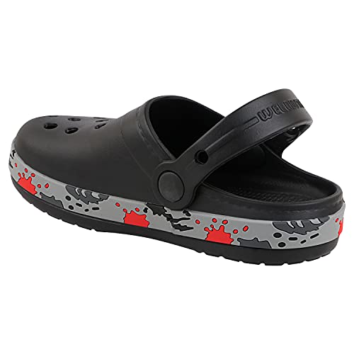 Image of URJO Splash Kid's Clogs /Sandals with Adjustable Back Strap Ultra Soft & Flexibility Anti Skid Comfortable Waterproof Daily Mules Clogs /Sandals Boy's & Girl's