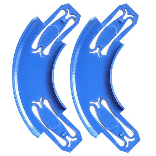 ARSUNOVO Racetrack Connectors Compatible with Hot Wheels,90 Degree Banked Turn,2 Packs
