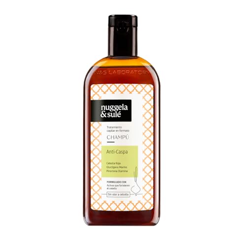 Nuggela & Sulé Champú Anti-Caspa. Con Extracto de Cebolla Roja y Piroctona Olamina. Elimina la Caspa Grasa y Seca. 1 x 250 ml